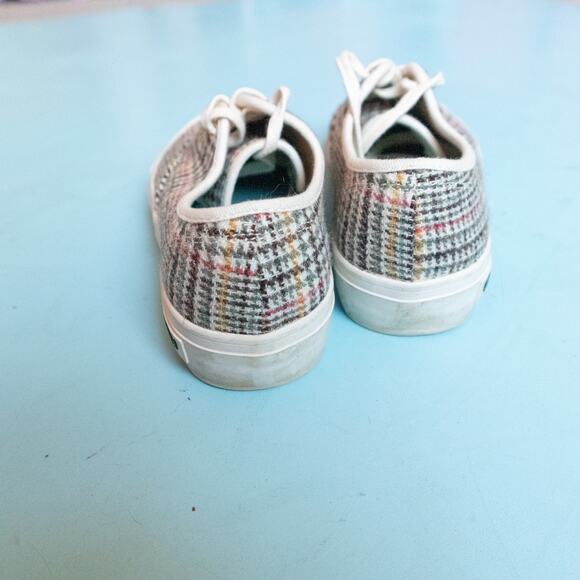 Seavees x J Crew Wool Houndstooth Knit Legend Lace Up Sneaker Size Womens 7.5 - Picture 6 of 8